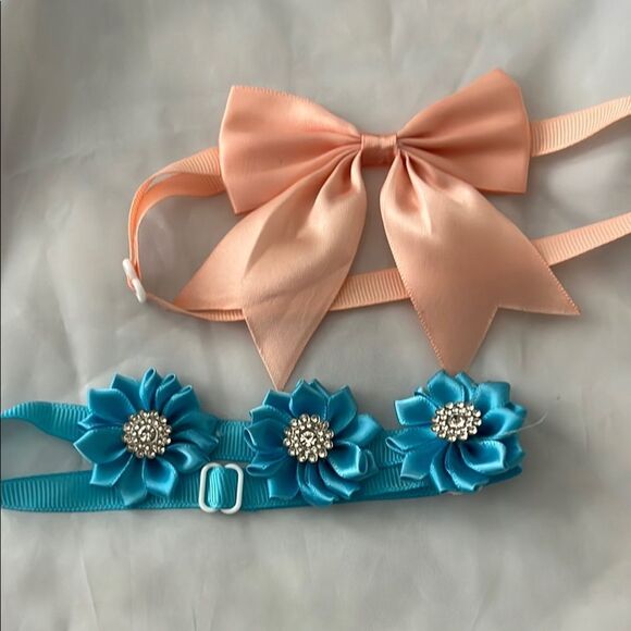 Bundle of Dog items for Small dogs 2 Checkered Jackets 2 Necklaces 20lbs under - Picture 5 of 7